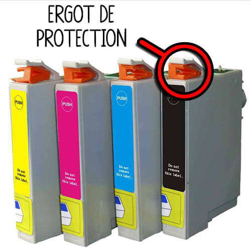 Penser à retirer les ergots de protection de vos cartouches Epson !